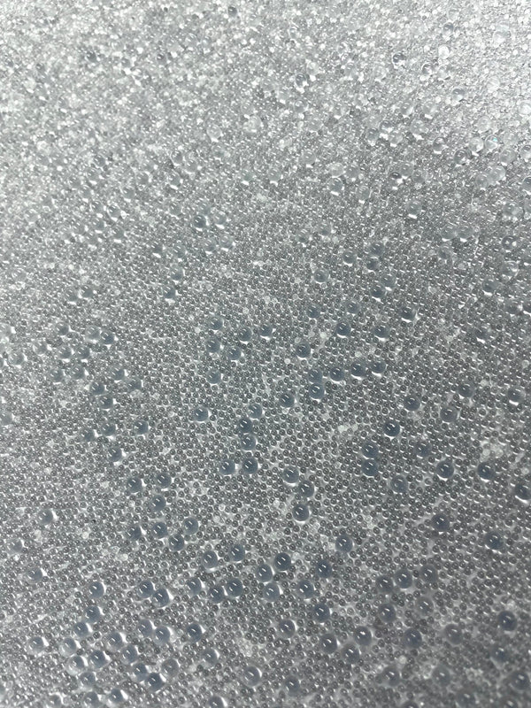 Gleaming Glambeads Blue Gray Metallic Glass Bead Wallcovering