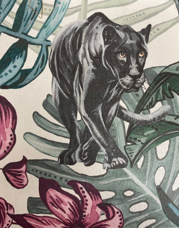 Jungle Panther Cream Wallcovering | Graduate Collection