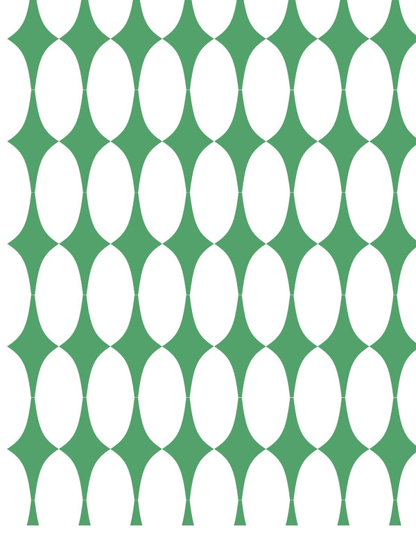 Mod Squad Wallcovering - 106 Classic Green by Fentucci Wallcovering