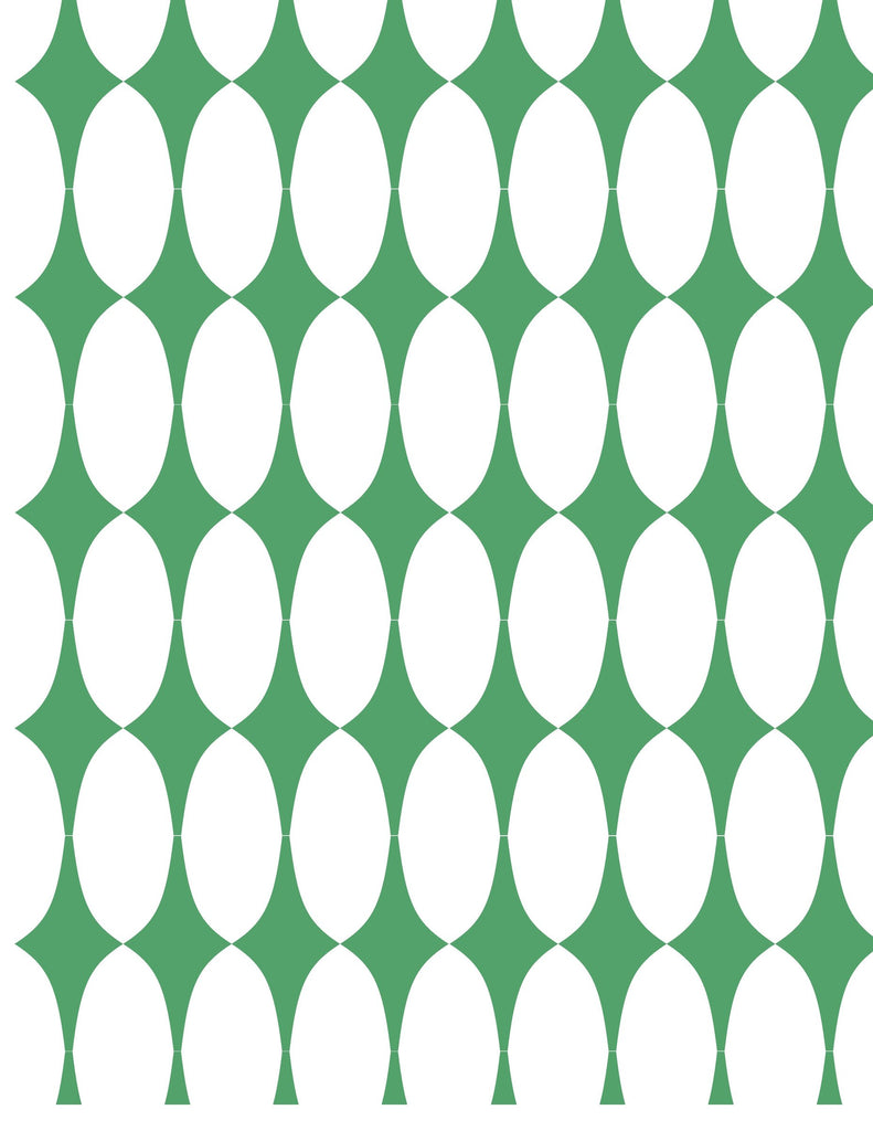 Mod Squad Wallpaper - 106 Classic Green by Fentucci Wallpaper - Designer Wallcoverings and Fabrics