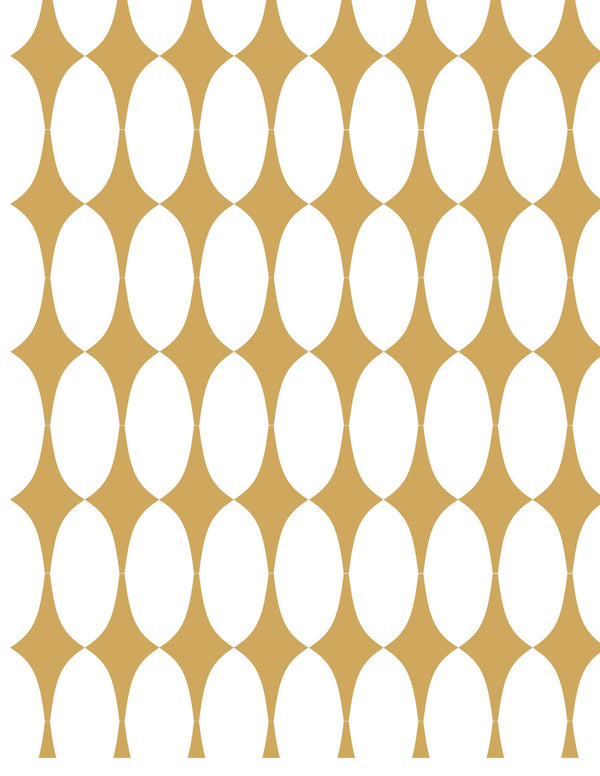 Mod Squad Wallcovering - 103 Mustard Yellow by Fentucci Wallcovering