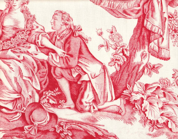 Greuze Toile, Corail Wallcoverings | Charles Burger
