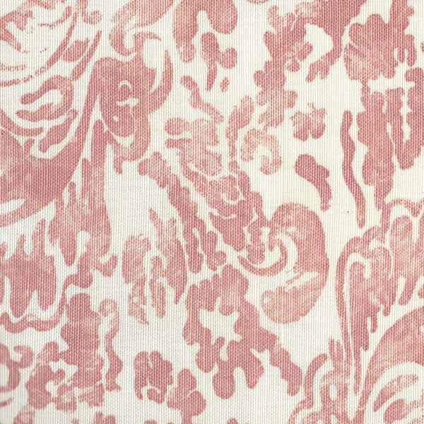 San Marco Coral on Tint Screen Printed - Off-White Fabric | China Seas