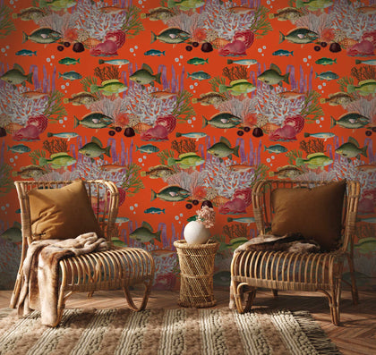 Corales - Quisquilla Multi By Gaston Y Daniela | Gaston Origen Dos |Animal/Insects Novelty Wallcovering Print