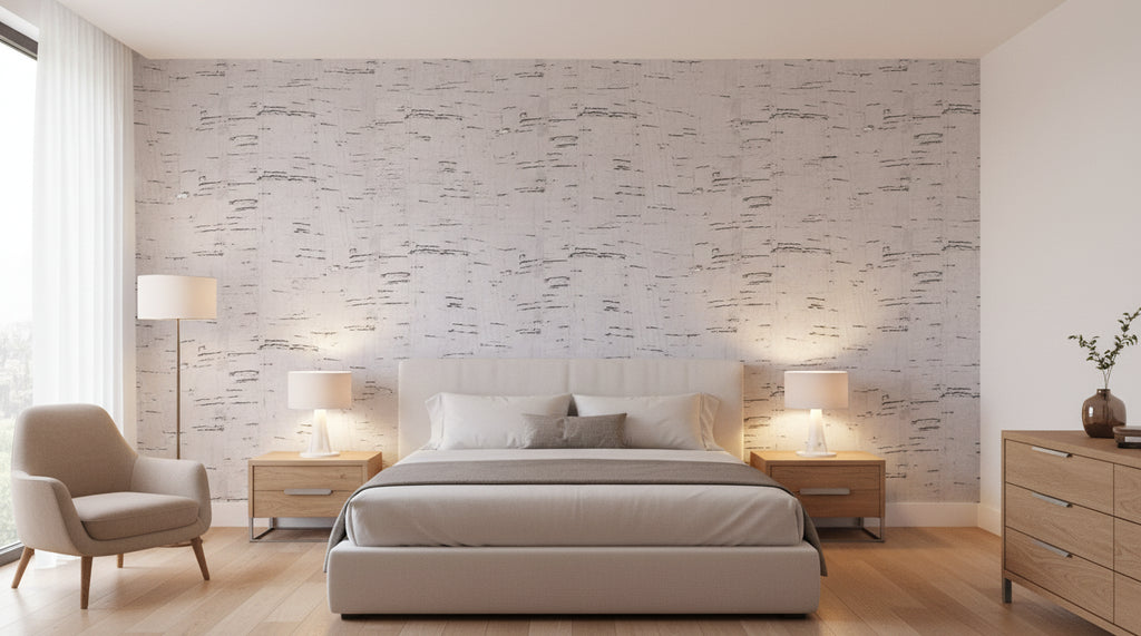 Corkytown Real Cork | Phillipe Romano - bedroom room setting