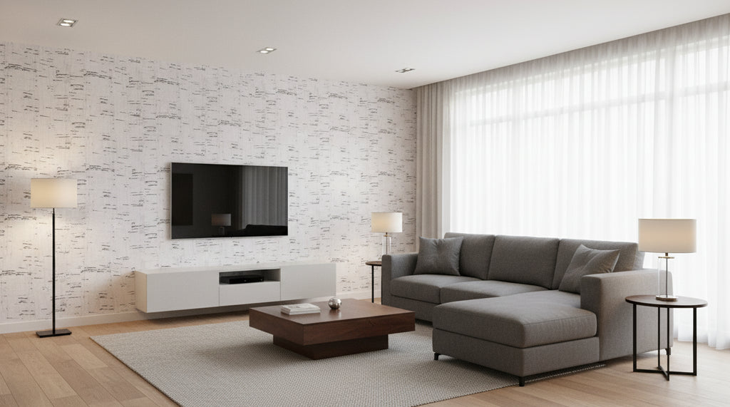 Corkytown Real Cork | Phillipe Romano - living room room setting