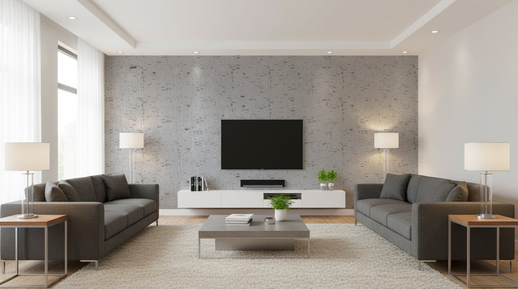Corkytown Real Cork | Phillipe Romano - living room room setting