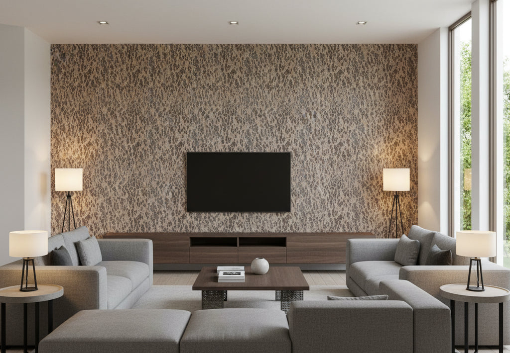 Corkytown Real Cork | Phillipe Romano - living room room setting