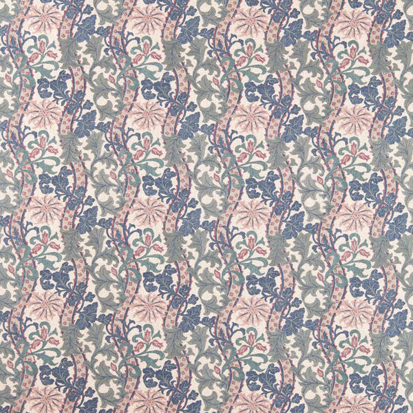 Cornflower Embroidery Indigo/Plum | Morris & Co.