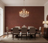 Corsica Faux Cork Vinyl | Phillipe Romano - dining room room setting