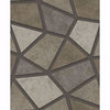 Coty Brown Mosaic Wallcovering | Jeffrey Stevens - Image 2