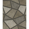 Coty Stone Geometric Patchwork Wallcovering | Jeffrey Stevens - Image 1