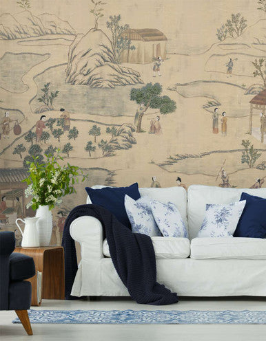 Country Life Beige | Mural Source