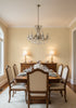 Cremona Parchment Textured Grasscloth Wallcovering | Fentucci - dining room room setting
