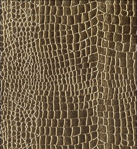 REW-6221 Rexford Drive Crocodile Animal Skin Vinyl Bronze designer-wallcoverings-los-angeles