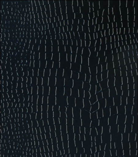 Rexford Drive Crocodile Animal Skin Vinyl - Obsidian | Hollywood Wallcoverings