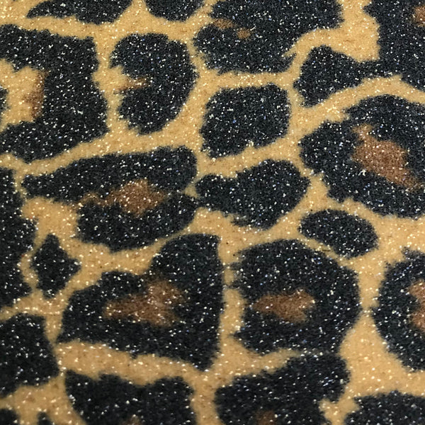 Leopard Glitter - Brown Black | Glitter Walls