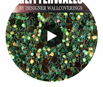Hollywood Glamour Sequin - Black Rainbow | Glitter Walls