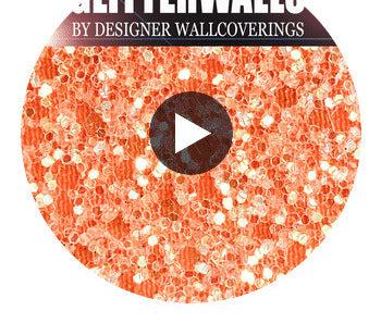 GLM-9110--SAMPLE Hollywood Glamour Sequin - Orange Iris designer-wallcoverings-los-angeles