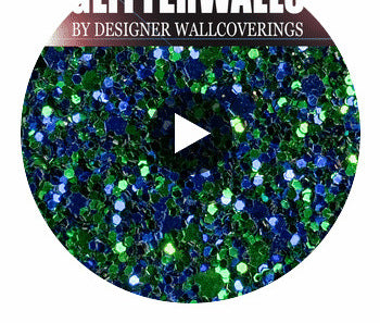 Hollywood Glamour Sequin - Blue/Green | Glitter Walls