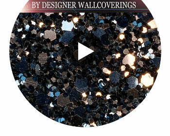 Hollywood Glamour Sequin - Gunmetal/Navy | Glitter Walls