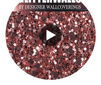 Hollywood Glamour Sequin - Rose Gold | Glitter Walls