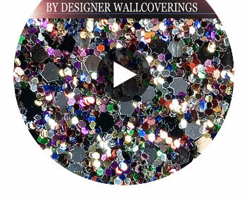 GLM-9405--SAMPLE Hollywood Glamour Sequin - Black/Silver/Multi designer-wallcoverings-los-angeles