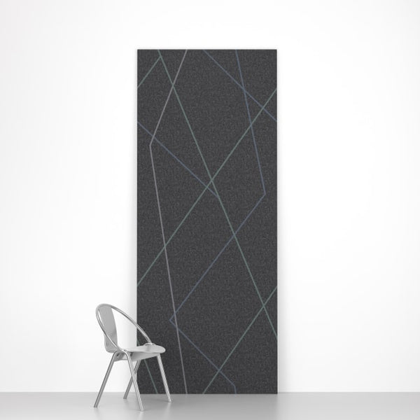 Cross The Line Charcoal | Hollywood Wallcoverings