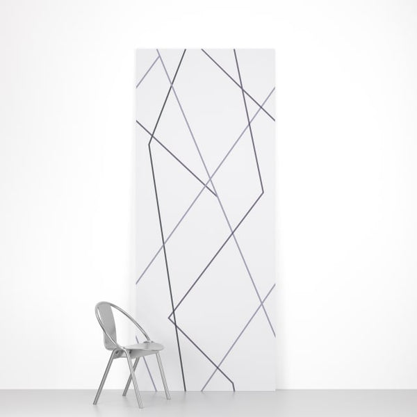 Cross The Line White | Hollywood Wallcoverings