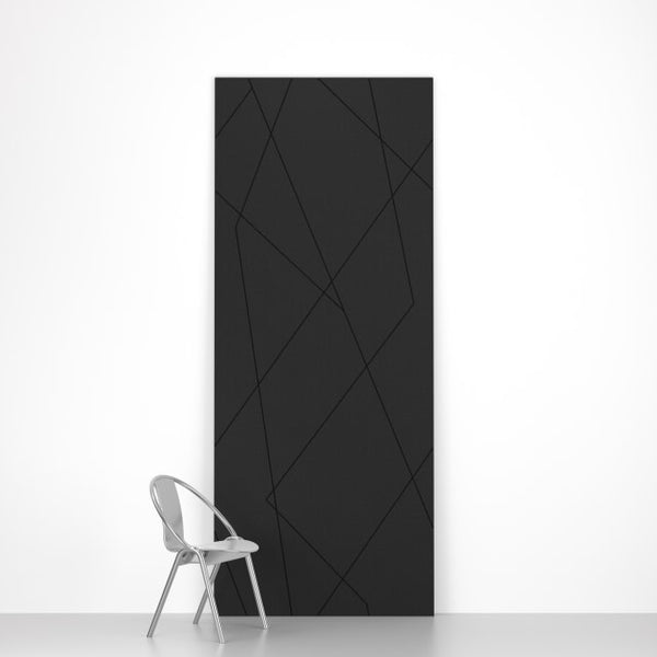 Crosscut Charcoal | Hollywood Wallcoverings