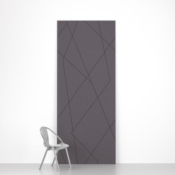 Crosscut Charcoal Gray | Hollywood Wallcoverings
