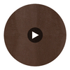 Crowley's Crocodile Animal Skin Emboss Walls - Brown Saddle Circular Swatch | Hollywood Wallcoverings