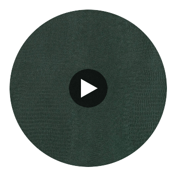 Crowley's Crocodile Animal Skin Emboss Walls - Deep Green Circular Swatch | Hollywood Wallcoverings