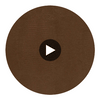 Crowley's Crocodile Animal Skin Emboss Walls - Whiskey Circular Swatch | Hollywood Wallcoverings