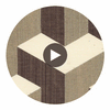 Cubism Drive | Hollywood Wallcoverings Circular Swatch | Hollywood Wallcoverings