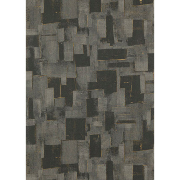 Cubist - Charcoal Wallcovering | Phillipe Romano