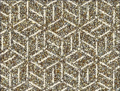 Cubist Glitter - Cubic Gold Silver Metallic | Glitter Walls