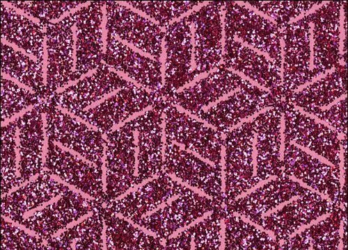 Cubist Glitter - Cubic Pink Metallic | Glitter Walls