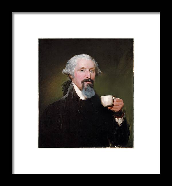 Cup of Coffee with George - Framed Print
