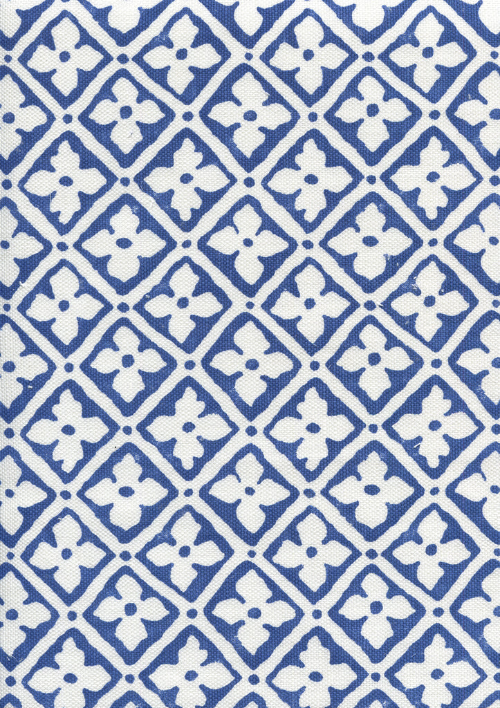 Puccini, Custom Navy on White Linen Cotton