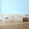 Nantucket Grasscloth Aqua Wallcovering | Phillipe Romano room setting