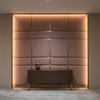 Pinnacle Rock - Merlot Upholstered Wall Panel | Architectural Fabrics