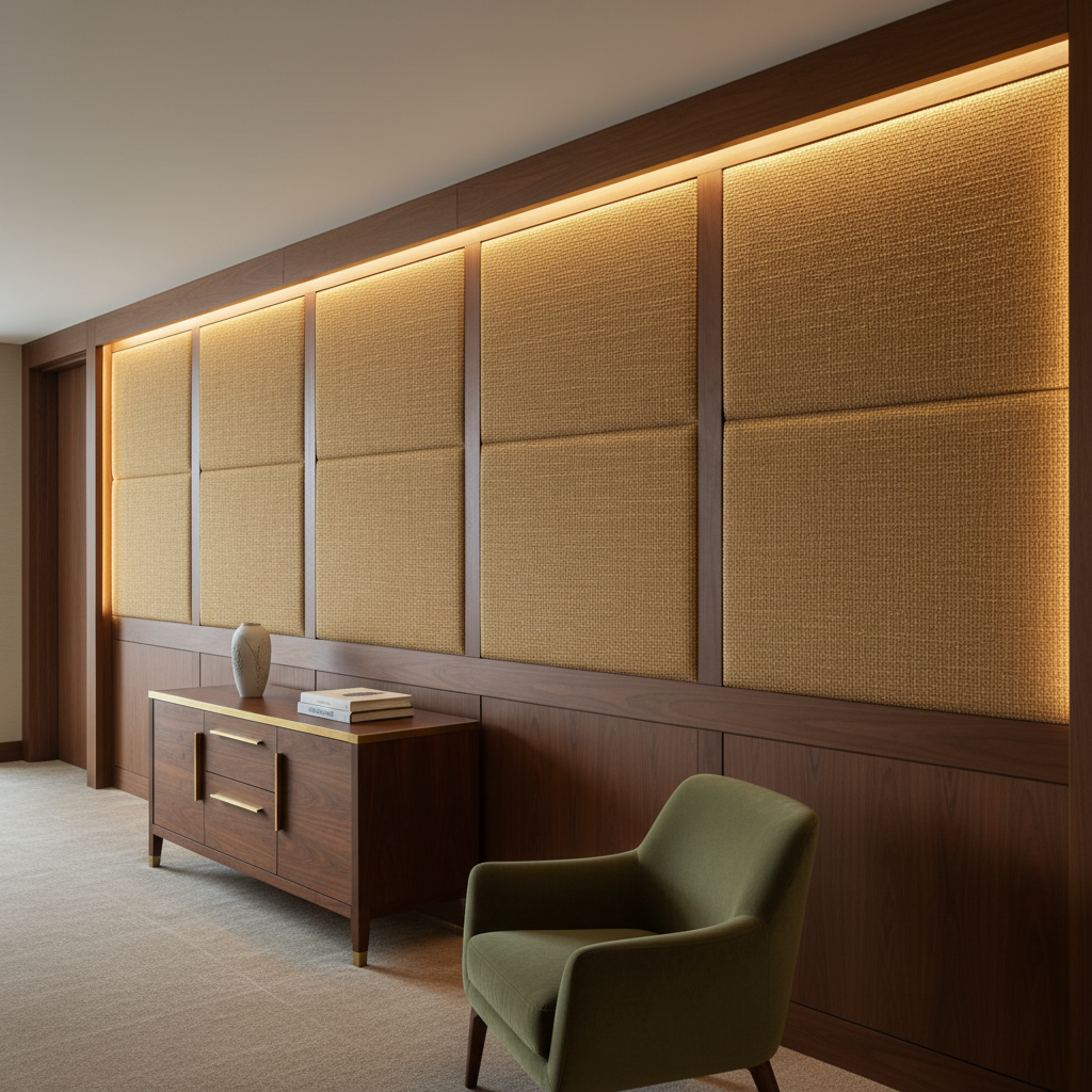 Bali - Bali Organic Cellulose Upholstered Wall Panel | Architectural Fabrics