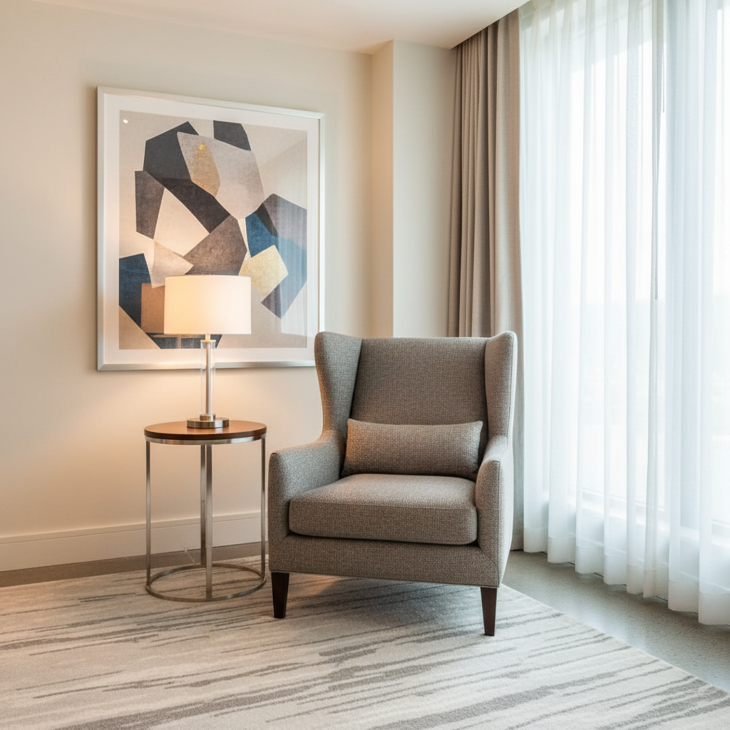 Woven Textile Texture Misty Taupe Upholstered Chair | Architectural Fabrics