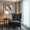 Aspect - Charcoal Weave Performance Polyurethane Upholstered Chair | Architectural Fabrics