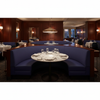 Subtle Velvet Texture Deep Indigo Upholstered Banquette | Architectural Fabrics
