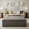 Thatch Cay - Haze Upholstered Ottoman | Architectural Fabrics