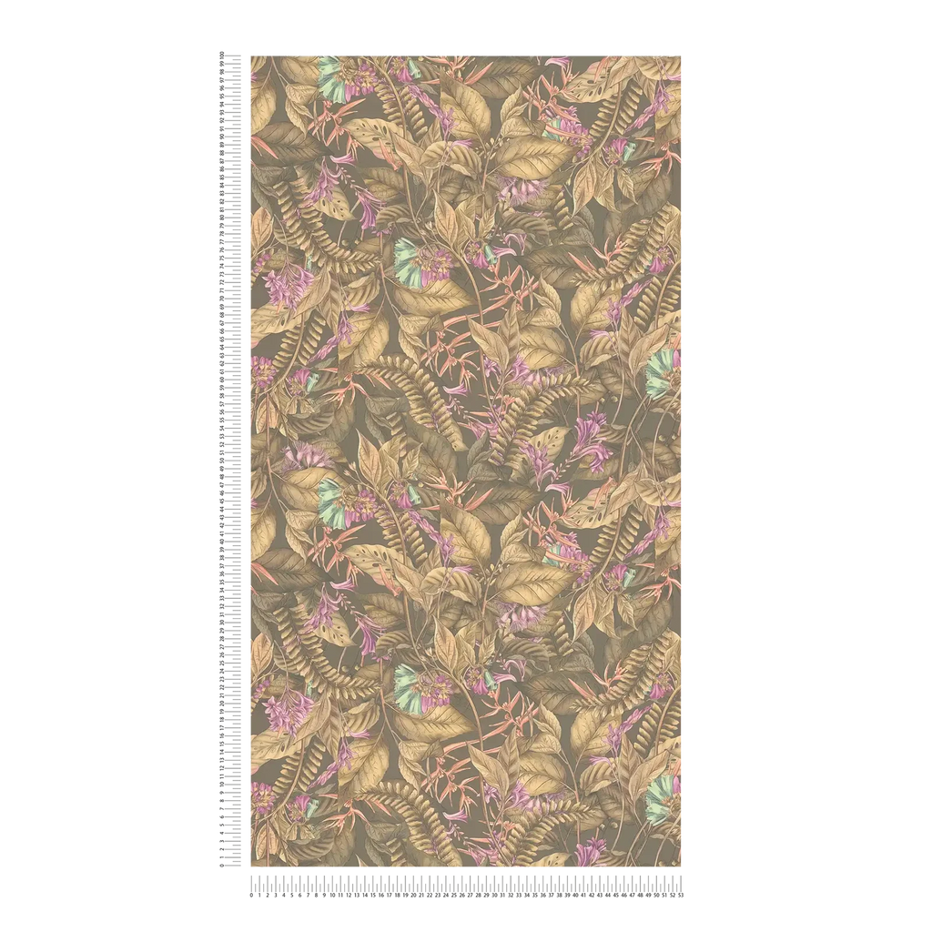 Drawn Into Nature Olive Green Wallcovering | AS Creation