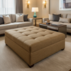 Tortola - Geode Upholstered Ottoman | Architectural Fabrics