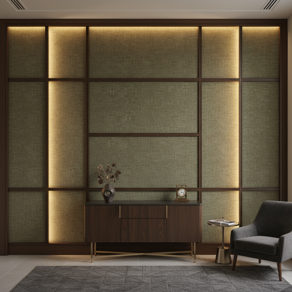 Rincon - Herb Upholstered Wall Panel | Architectural Fabrics